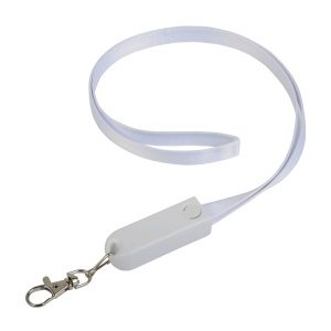 ON™ Lanyard with snap hook, with charging cable function with Micro-USB/Lightning/USB type C/U