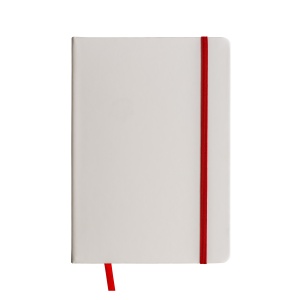 ON™ Notebook with coloured elastic, ruled sheets, satin bookmark