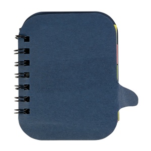 ON™ Small cardboard ring-bound notebook containing sticky notes