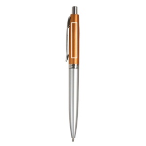 ON™ Plastic snap pen with two-tone barrel and metal clip