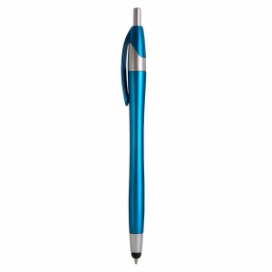 ON™ Plastic snap pen with touchscreen rubber tip