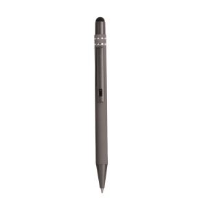 ON™ Snap pen with rubberised grip with trim rings with touch screen