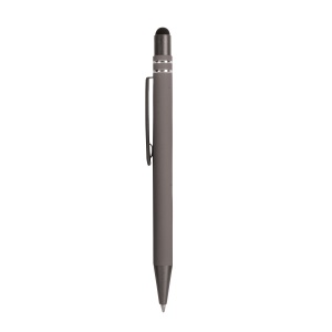 ON™ Snap pen with rubberised grip with trim rings with touch screen