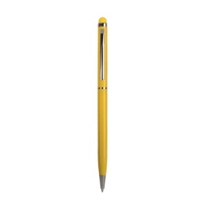 ON™ Twist pen with metal clip and barrel, and matching touchscreen rubber tip