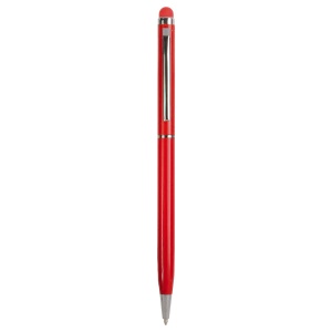 ON™ Twist pen with metal clip and barrel, and matching touchscreen rubber tip