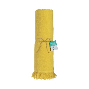 ON™ 360 g/m2 recycled cotton fringed beach towel