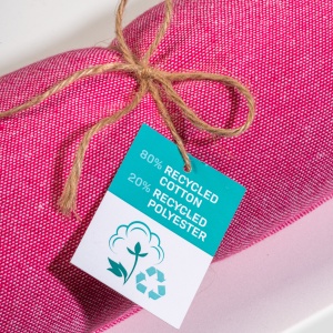 ON™ Recycled cotton fringed beach towel, size 90x170 cm