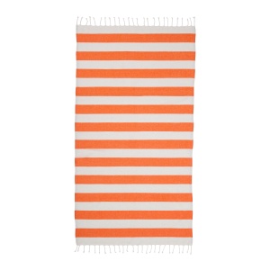 ON™ Recycled cotton fringed beach towel, size 90x170 cm
