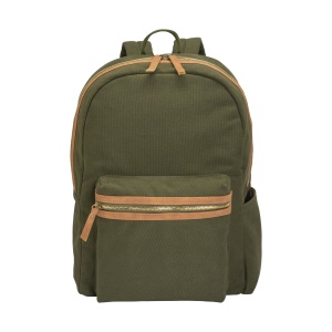 ON™ Recycled canvas backpack with padded notebook compartment