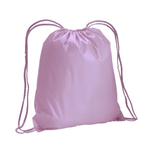 ON™ 210T polyester backpack with drawstring closure and reinforced corners