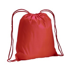 ON™ 210T polyester backpack with drawstring closure and reinforced corners