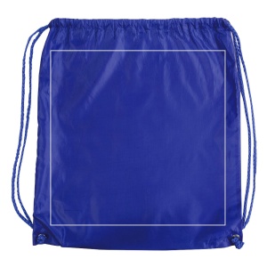 ON™ 210T polyester backpack with drawstring closure and reinforced corners