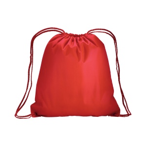 ON™ 210T polyester backpack with drawstring closure and reinforced corners