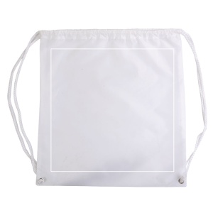 ON™ 210T polyester backpack with drawstring closure and reinforced corners