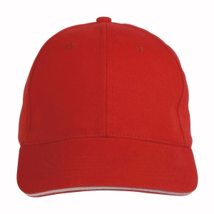 ON™ Thick cotton 6-panel cap with sandwich visor and adjustable velcro strap