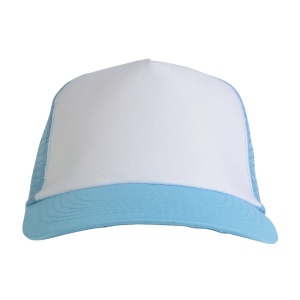 ON™ Polyester 5-panel cap with mesh crown and adjustable velcro strap