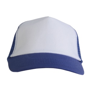 ON™ Polyester 5-panel cap with mesh crown and adjustable velcro strap