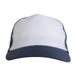 ON™ Polyester 5-panel cap with mesh crown and adjustable velcro strap