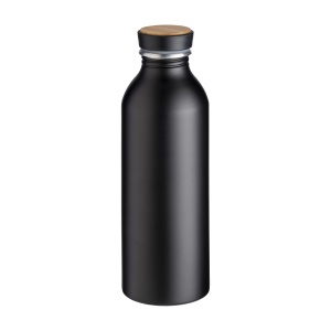 ON™ Aluminum water bottle with bamboo insert, 500 ml