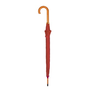 ON™ Automatic umbrella with wood shaft, ferrule and handle