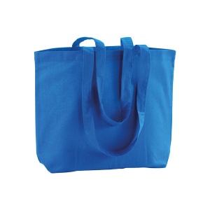 ON 120 g/m2 cotton shopping bag, long handles and bottom gusset