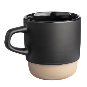 ON 320 ml ceramic mug. Stackable. With matte exterior and glossy interior - Img 6