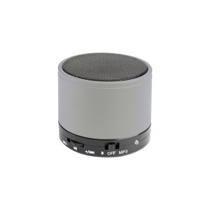 ON Cylindrical, metal Bluetooth V 3.0 mini speaker with microphone for loudspeaker calls