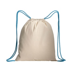 ON Natural cotton drawstring backpack with colored corners - Img 7