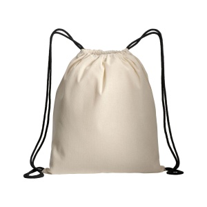 ON Natural cotton drawstring backpack with colored corners - Img 17