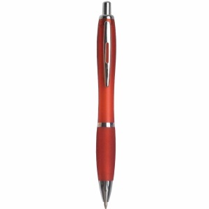 ON Plastic snap pen with coloured barrel, matching rubberised grip and metal clip - Img 6