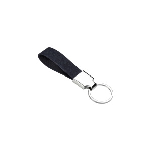 ON R-pet key ring with chrome-plated metal plate - Img 4