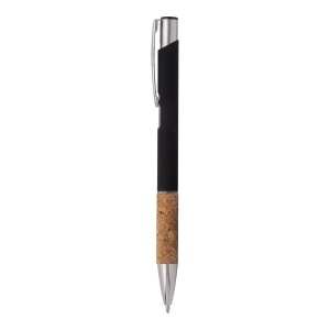ON Rubberized alluminium snap pen, cork grip and chrome-plated details - Img 9