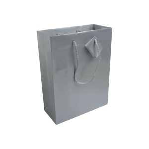 ON Sacoșă de cumpărături din hârtie laminată, 157 g/m2, cu clin și întăritură la bază, mânere tip șnur - Img 3