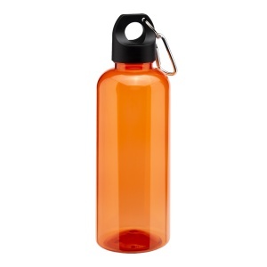 ON Sticlă transparentă din PET reciclat 580 ml. Capac de plastic cu carabină. - Img 5