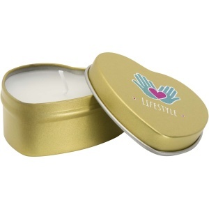 PF™ Blissful heart-shaped tin candle with vanilla aroma - Img 8