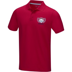 PF™ Graphite polo organic bărbați cu mânecă scurtă - Img 18