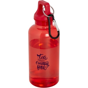 PF™ Oregon sticlă de apă 400 ml din plastic reciclat certificat RCS cu carabinieră - Img 14