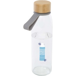 PF™ Porto 500 ml glass water bottle with silicone handle and bamboo lid - Img 9