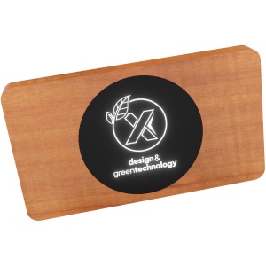 PF™ SCX.design P37 5000 mAh light-up wireless wooden power bank