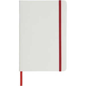 PF™ Spectrum A5 white notebook with coloured strap