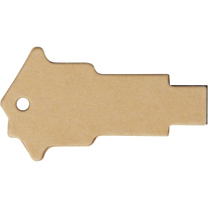 PF™ House-shaped recycled paper USB 2.0