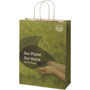 PF Sac de hârtie pentru deșeuri agricole 150 g/m2 cu mânere răsucite - 31 x 12 x 25 cm