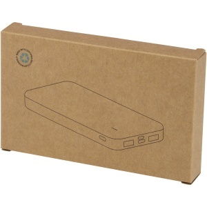 PF Baterie solară externă robustă Altair 5000 mAh 10W din plastic reciclat cu lanternă încorporată