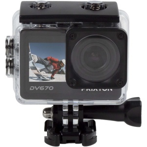 PF Cameră de acțiune Prixton DV670 4K cu ecran dublu
