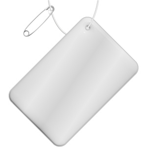 PF Cuier reflectorizant dreptunghiular RFX™ H-10 din PVC, mic