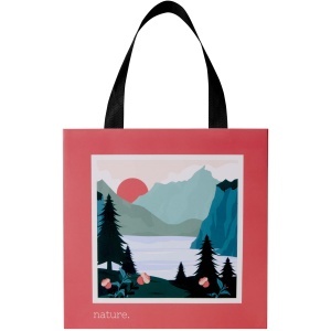 PF Smartfold 230 g/m2 paper bag with ribbon handles and matt lamination - 24 x 10 x 24 cm - Img 11