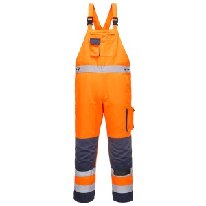 PW Dijon Hi-Vis Contrast Work Bib and Brace