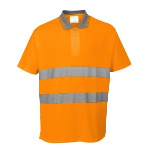 PW Tricou polo din bumbac Hi-Vis Comfort S/S