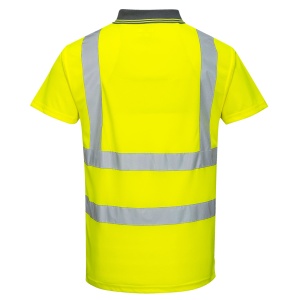 PW Tricou Polo Hi-Vis cu Maneci Scurte - Img 4