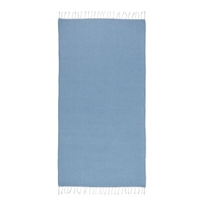 Recycled cotton beach towel 150 g/m2. Melange effect and fringes - Img 11